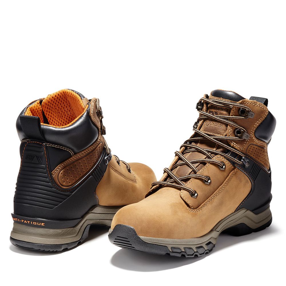 Botas de Trabajo Timberland Hombre Pro® Hypercharge 6\" Soft Toe Marrones/Negras - Chile PRT-079825